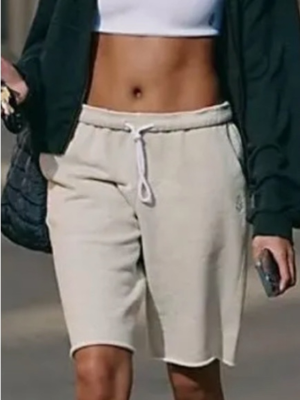 Free People Light Cream For the Wing Long Shorts - Picture 4 of 9